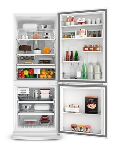 Imagen 2 de 5 de Heladera inverter no frost Whirlpool WRE57D2 blanca con freezer 443L 220V