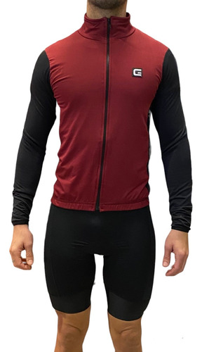 Campera Ciclismo Genetix Unisex Friza Y Cuello Alto - Salas