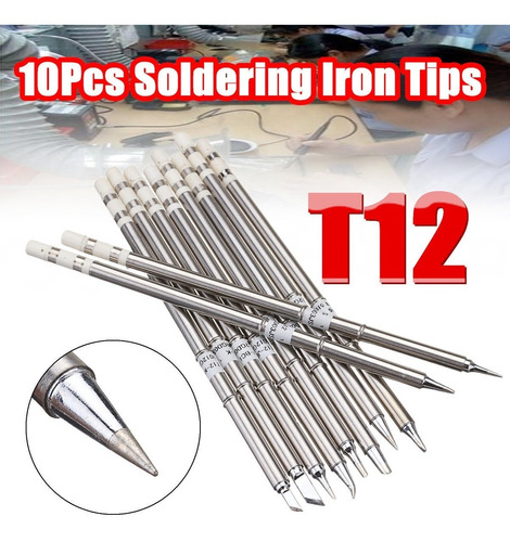 10pcs T12 Manija Serie T12 K Bc2 Bl Jo2 Soldador Punta F Hak