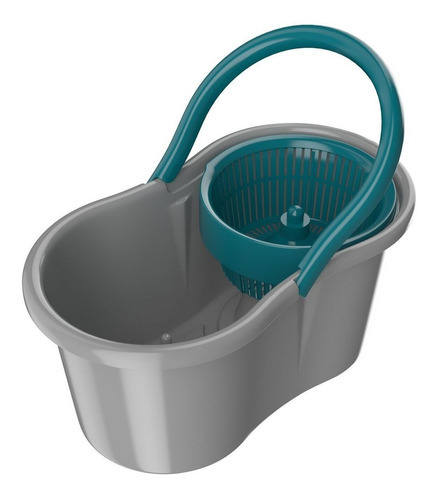 Balde Limpador Multiuso Spin Mop Flash Limp Veja Cinza