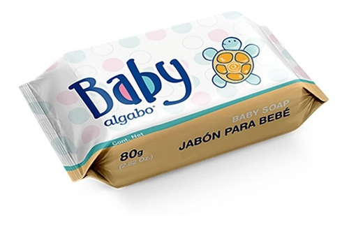Imagen 1 de 1 de Baby Jabón Sólido Flowpack 80g Bebés Kids Algabo