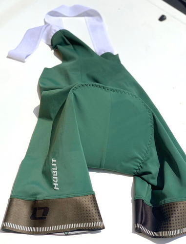 Pantaloneta De Ciclismo Hublit Licra Verde Corta Tallas M,l