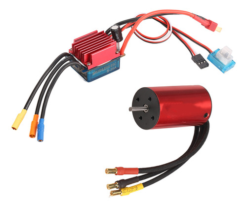 Kit Esc De Motor Sem Escova 4400kv À Prova D'água 35a Para H