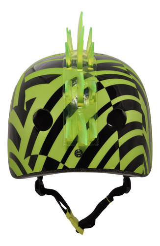 Bike Helmet Krash Mohawk Dazzle Green Led For Teen Unisex