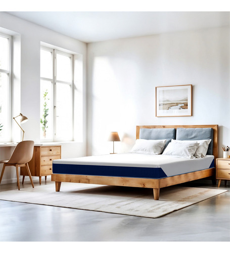 Colchón King Size Espuma Zen Memory Foam Gel Drjoohn 20 Cm Blanco