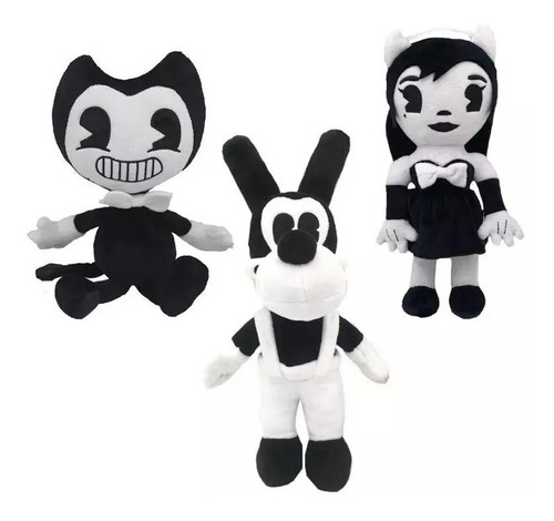 3 Peluches Bendy  Boris Y Alice Bendy And The Ink Machine