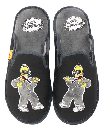 Pantufla Gris De Homero Simpson Para Caballero