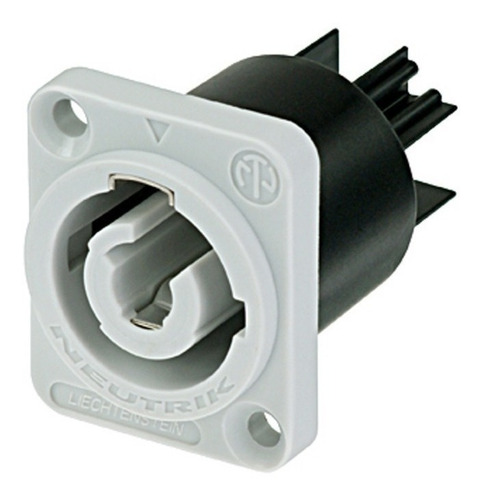 Conector De Painel Powercon Macho Neutrik Nac3mpb-1 Cinza