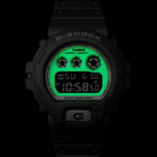 Reloj Casio G-shock Dw-6900hd-8 Hombre Ts Correa Gris Oscuro Bisel Gris Oscuro Fondo Blanco