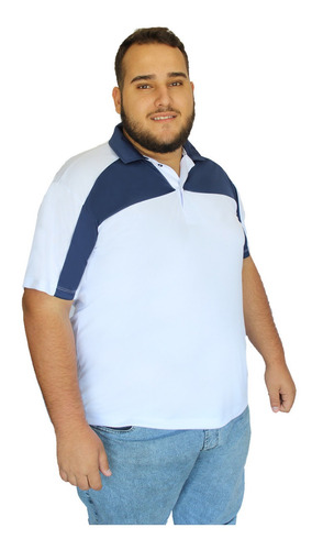 Imagem 3 de 4 de Camisa Polo Plus Size Dry Fit Grande Extra Camiseta Masculin