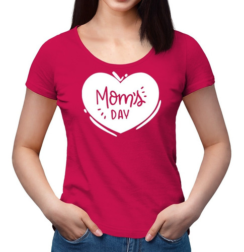 Polera Mom's Day - Dia De La Madre - Regalo Amor - Escotada