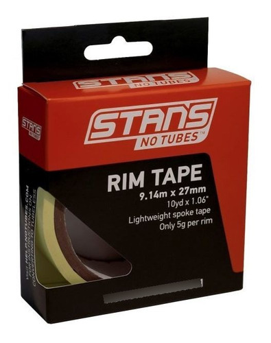 Cinta Tubeles Stansnotubes - Rim Tape 9.14x27mm  Pinta Pedal