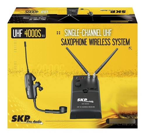 Imagen 2 de 3 de Microfono Inalambrico Para Saxo Skp Uhf-4000s