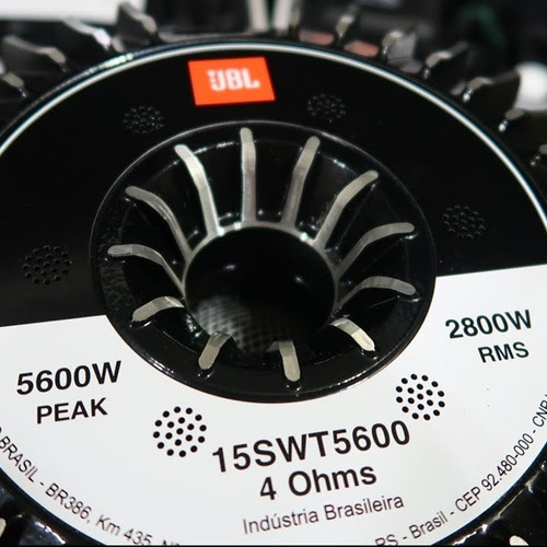 Imagen 9 de 9 de Subwoofer Jbl 15swt5600 15'' Tornado 6600w 4ohms Car Audio