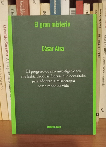 El Gran Misterio - César Aira - Caballito - Puan