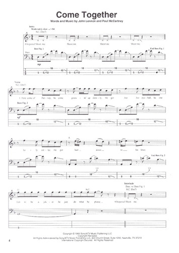 The Beatles: Abbey Road, Bass Recorded Versions.