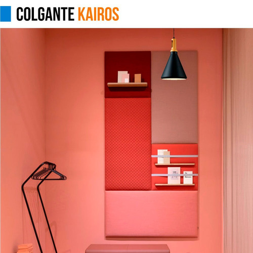 Lamparas Colgantes Leuk Kairos Nordico Madera Metal E27
