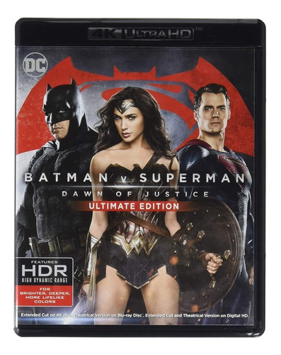 Batman V Superman Dawn Of Justice 4k Ultra Hd + Blu-ray