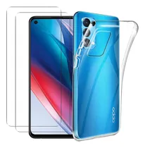 Comprar Funda Silicona Tpu Suave Carcasa Para Find X3 Lite+mica Transparente Oppo Find X3 Lite\u002Freno5 5g
