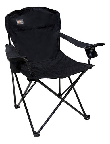 Cadeira Camping Dobrável Pandera 95kg - Camuflada Cor Preto