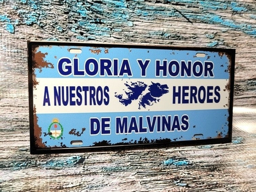 Chapas Estilo Vintage De Islas Malvinas Argentinas