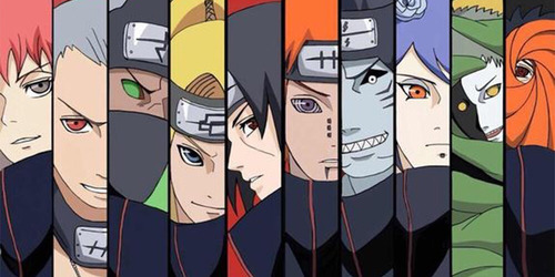 Anillo Miembro Akatsuki Cosplay Anime Naruto 10 Piezas
