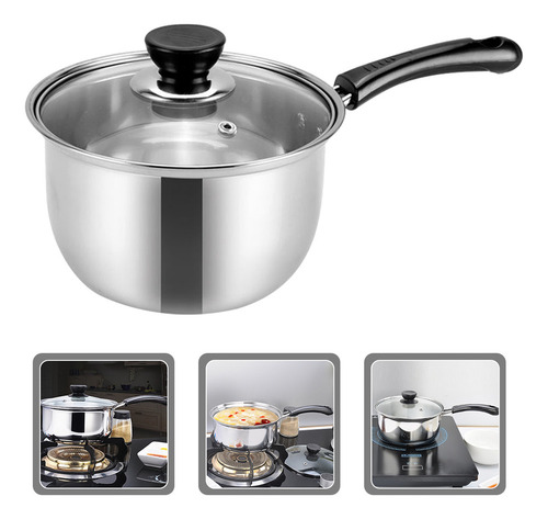 Sartén Con Tapa, Olla Para Sopa Acero Inoxidable, Sartén