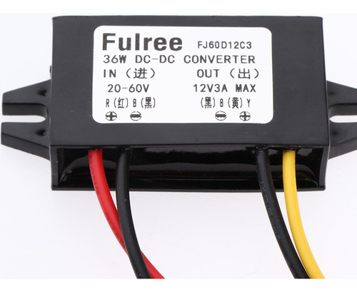 2x Regulador Convertidor Dc/ Dc 20-60v Stepdown A 12v 3a .