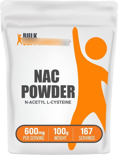 Nac N-acetilcisteina 600mg Apoyo Antioxidante 100 Gr