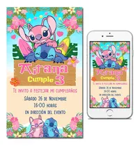 Comprar Invitaciones Digitales Personalizadas Stitch Y Angel
