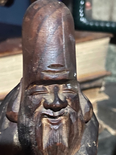 Mago/alquimista Tallado En Guindo Circa 1940 Marrón (Usado)