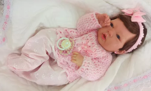 Bebê Menina Real Realista Reborn Perolas Barata Princesa