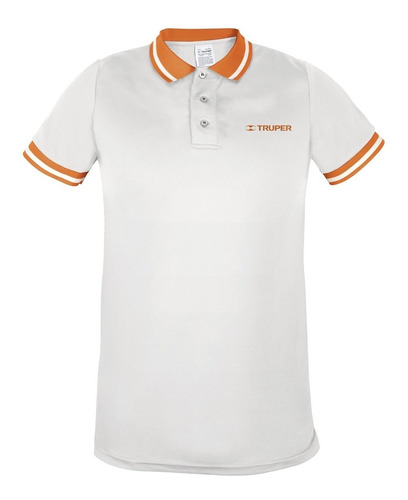 Playera Polo Dry Fit Blanca Caballero Talla Xg Truper 69976