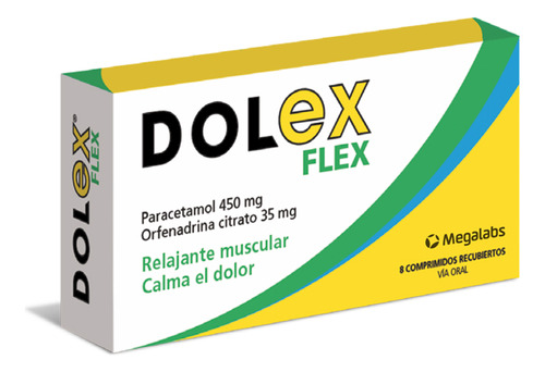 Dolex® Flex X 8 Comprimidos | Relajante Muscular