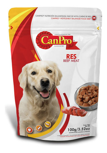 Alimento Húmedo Canpro Pouch Res Adulto 100g