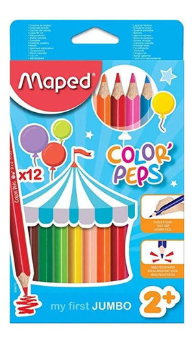 Lapices De Colores Gruesos Maped X12