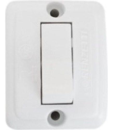 Interruptor Externo Lorenzetti Retangular Branco 1063-b-n