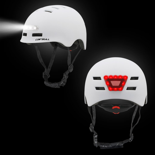 Imagen 6 de 6 de Casco De Bicicleta Urbano Cairbull Recon Blanco Talla M/l