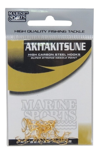 Anzol Marine Sports Akitakitsune Gold N.08 - C/ 50und