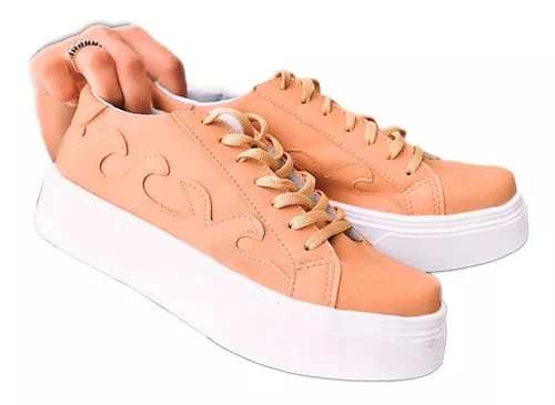 Zapatillas Plataforma Mujer Tribal Gamuzado | Mercado Libre