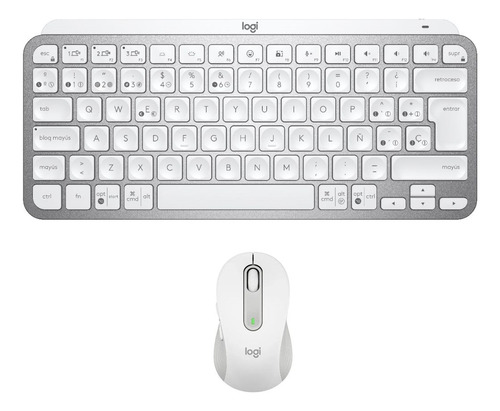 Teclado Inalambrico Logitech Mx Keys Mini +mouse M650 Blanco
