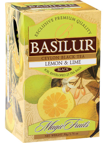 Te Basilur Te Negro Con Limon Lima 25s Magic Fruit Black Tea