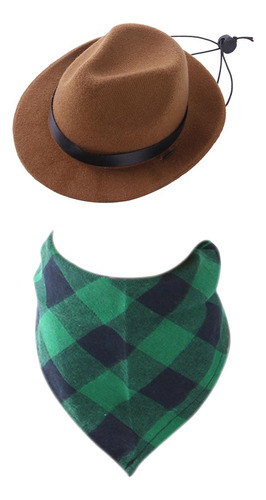 Disfraz De Vaquero Para Mascotas, Sombrero Compatible Con