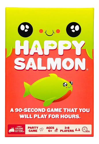 Juegos De Cartas Happy Salmon 90segundos +6 Party Game