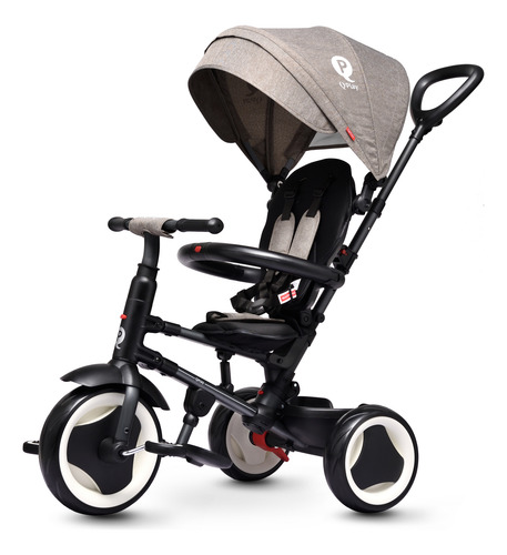 Triciclo Rito Plegable Qplay By Bebesit Color Gris