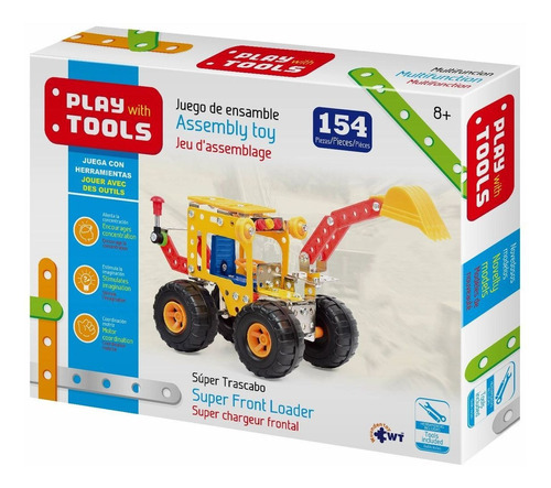Play With Tools Grande Super Trascabo Cantidad De Piezas 154