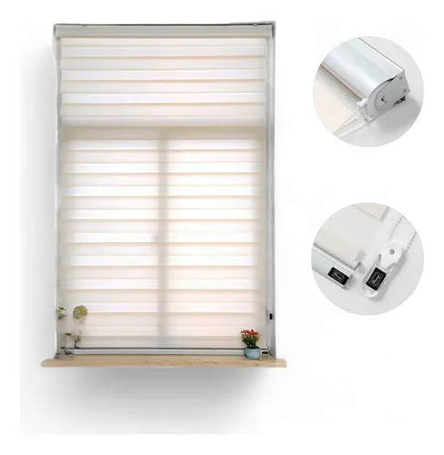 Cortina Roller 120x200 Blackout Persianas Roller Dia Y Noche