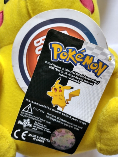 Pikachu Pokémon #25 Figura Plustoy Dave & Buster's Original