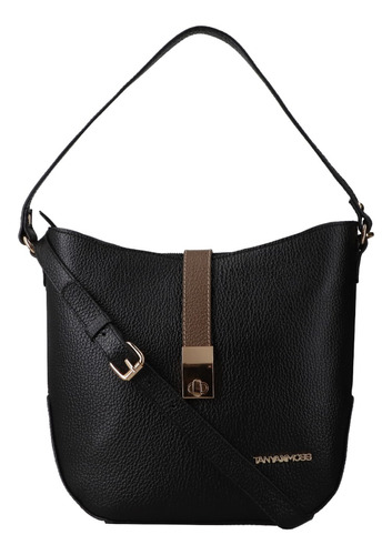 Tanya Moss Bolsa Tote Rectangular 2023 Para Mujer Acabado De Los Herrajes Plata Color Negro