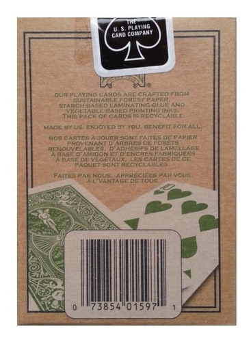 Cartas De Magia Y Poker Bicycle Eco Edition - Las Ecologicas